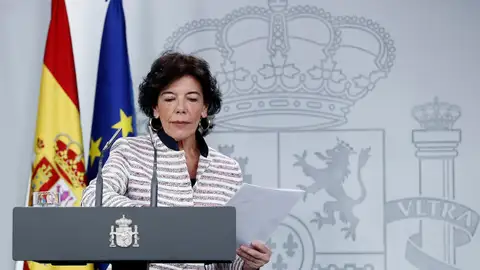 La ministra portavoz del Gobierno, Isabel Celaá La ministra portavoz del Gobierno, Isabel Celaá