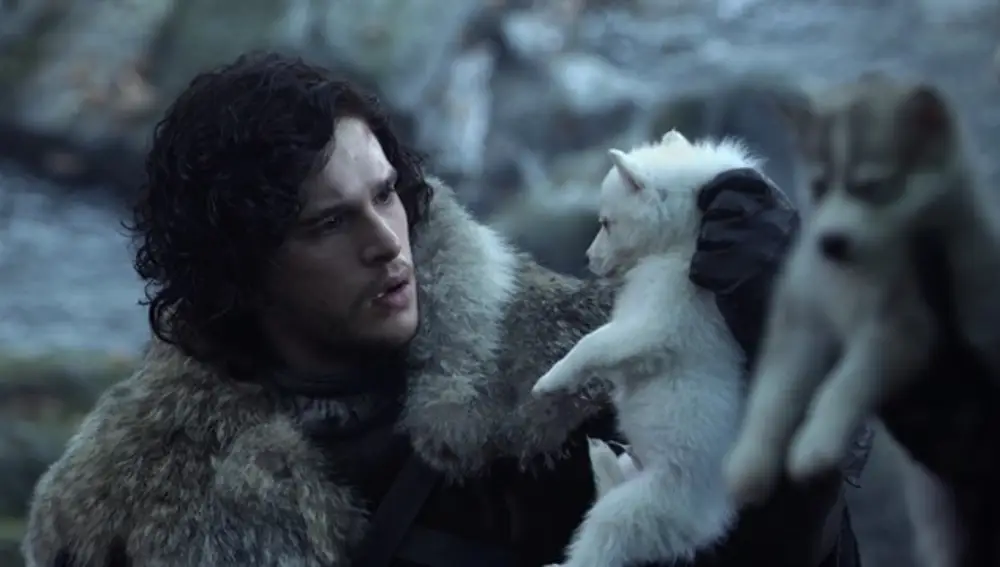 Jon Snow con Ghost en 'Juego de Tronos'