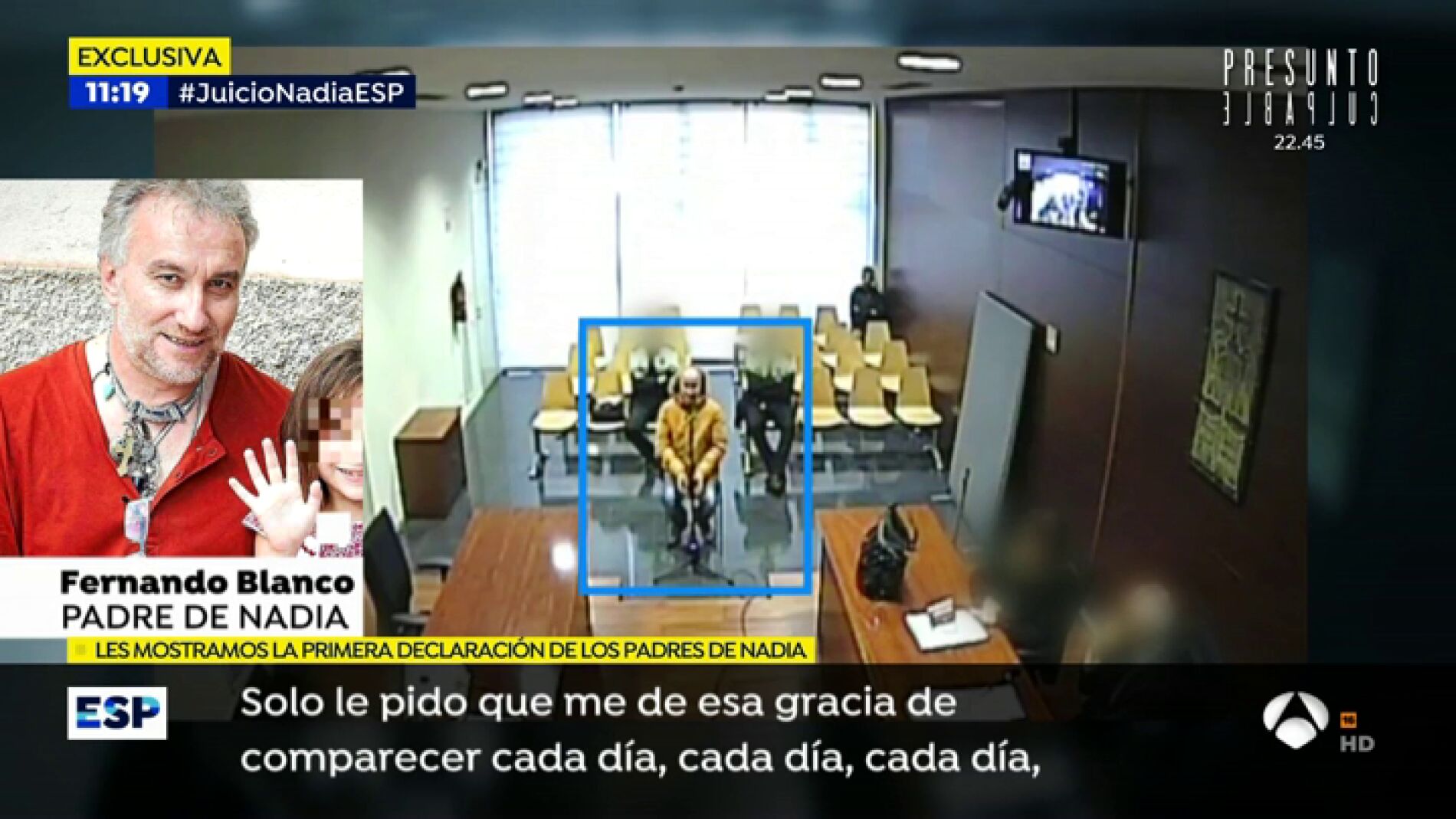 EXCLUSIVA: Las l&aacute;grimas de los padres de Nadia en su declaraci&oacute;n ante el juez