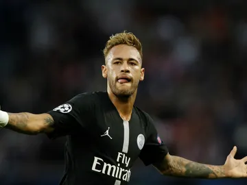 Neymar celebra un gol con el PSG Neymar celebra un gol con el PSG