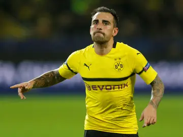 Paco Alcácer celebra su gol con el Borussia Dortmund Paco Alcácer celebra su gol con el Borussia Dortmund