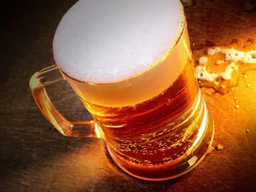 Imagen de archivo de una jarra de cerveza Imagen de archivo de una jarra de cerveza