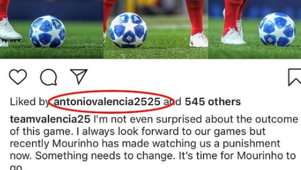 El polémico 'like' de Antonio Valencia