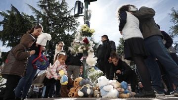 Lugar del atropello mortal de un niño de cuatro años en Pamplona