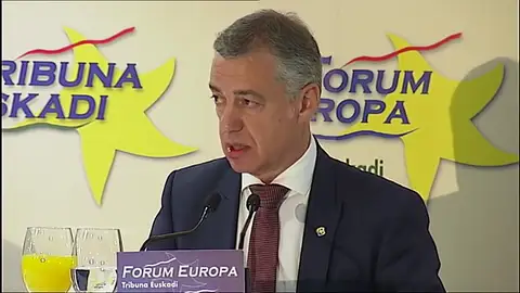 Urkullo, extremadamente preocupado por Cataluña, pide liderazgo a Torra Urkullo, extremadamente preocupado por Cataluña, pide liderazgo a Torra