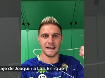 El mensaje de Joaquín a Luis Enrique tras no ir convocado con España: "Quillo, la percha está aquí..." El mensaje de Joaquín a Luis Enrique tras no ir convocado con España: "Quillo, la percha está aquí..."