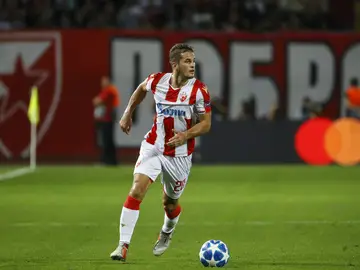 El Estrella Roja, en un partido de Champions El Estrella Roja, en un partido de Champions