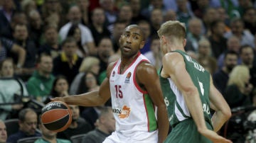 Granger, en una acción del partido ante el Zalgiris