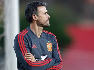 Luis Enrique, en una imagen de archivo durante un entrenamiento Luis Enrique, en una imagen de archivo durante un entrenamiento