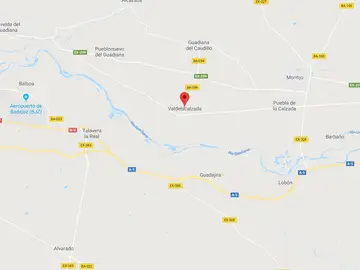 Mapa de Valdelacalzada Mapa de Valdelacalzada