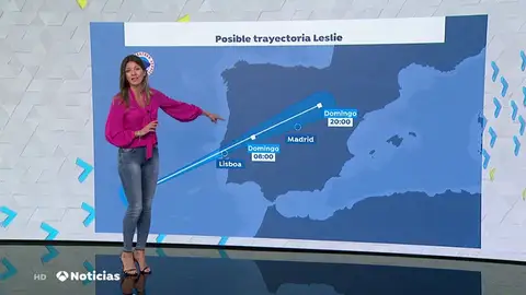Cambia la trayectoria del huracán Leslie, que podría entrar a España por la zona entre Zamora y Cáceres Cambia la trayectoria del huracán Leslie, que podría entrar a España por la zona entre Zamora y Cáceres