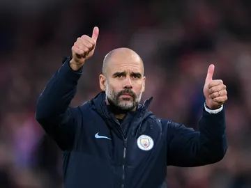 Guardiola, en un partido con el City Guardiola, en un partido con el City