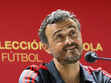 Luis Enrique, en rueda de prensa Luis Enrique, en rueda de prensa