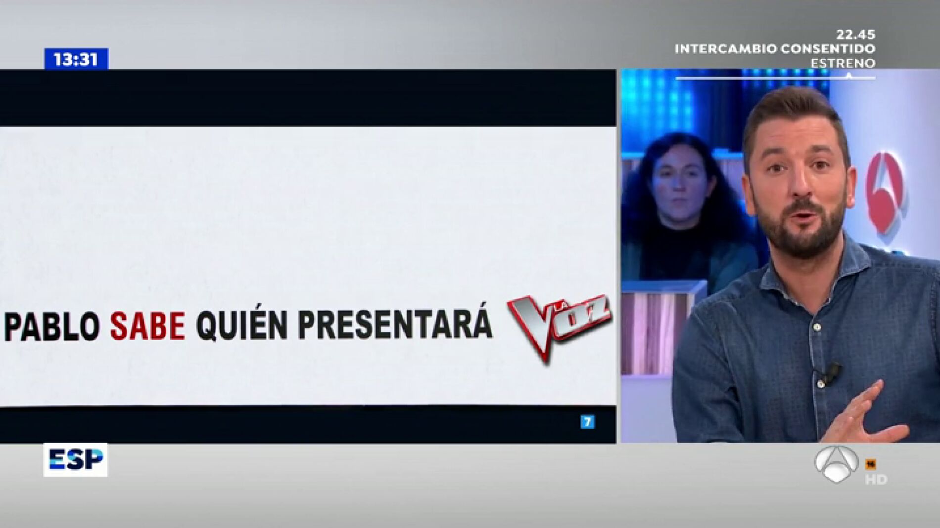 Susanna Griso se 'enfada' con Pablo Motos: "&iquest;&Eacute;l sabe qui&eacute;n va a presentar 'La Voz' y yo no lo s&eacute;?"
