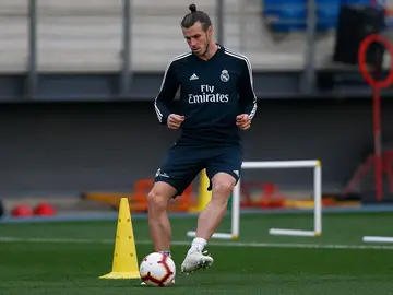 Gareth Bale se ejercita con el Real Madrid Gareth Bale se ejercita con el Real Madrid