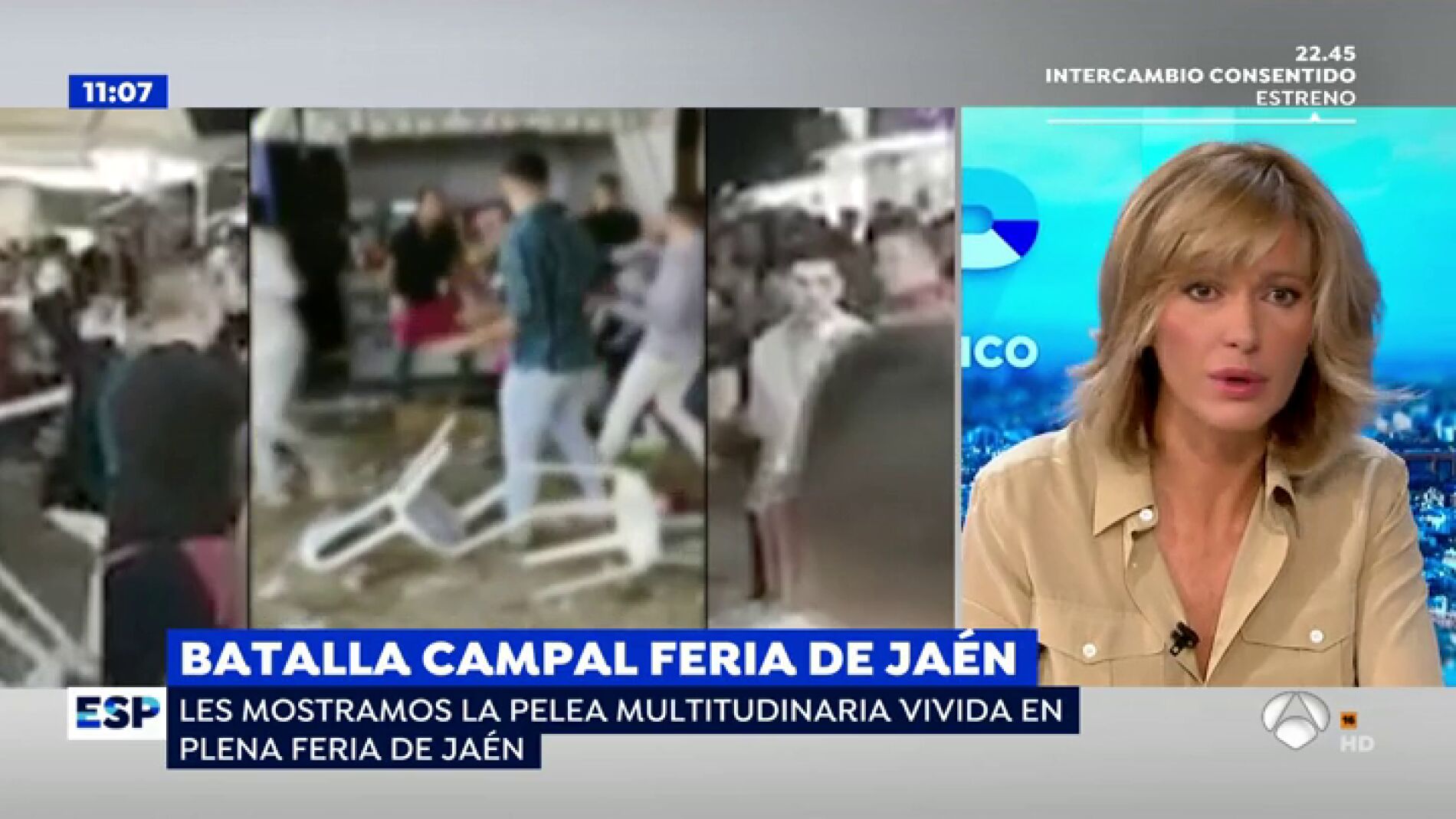 V&Iacute;DEO: Batalla campal por un empuj&oacute;n entre un grupo de j&oacute;venes en la Feria de San Lucas