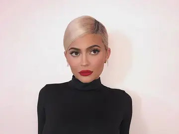 Kylie Jenner antes de volver a retocarse los labios Kylie Jenner antes de volver a retocarse los labios