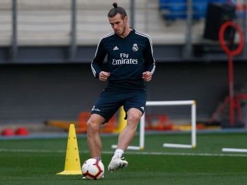 Gareth Bale se entrena con el Real Madrid