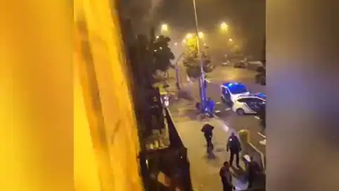 Incendio en un edificio de Barcelona Incendio en un edificio de Barcelona