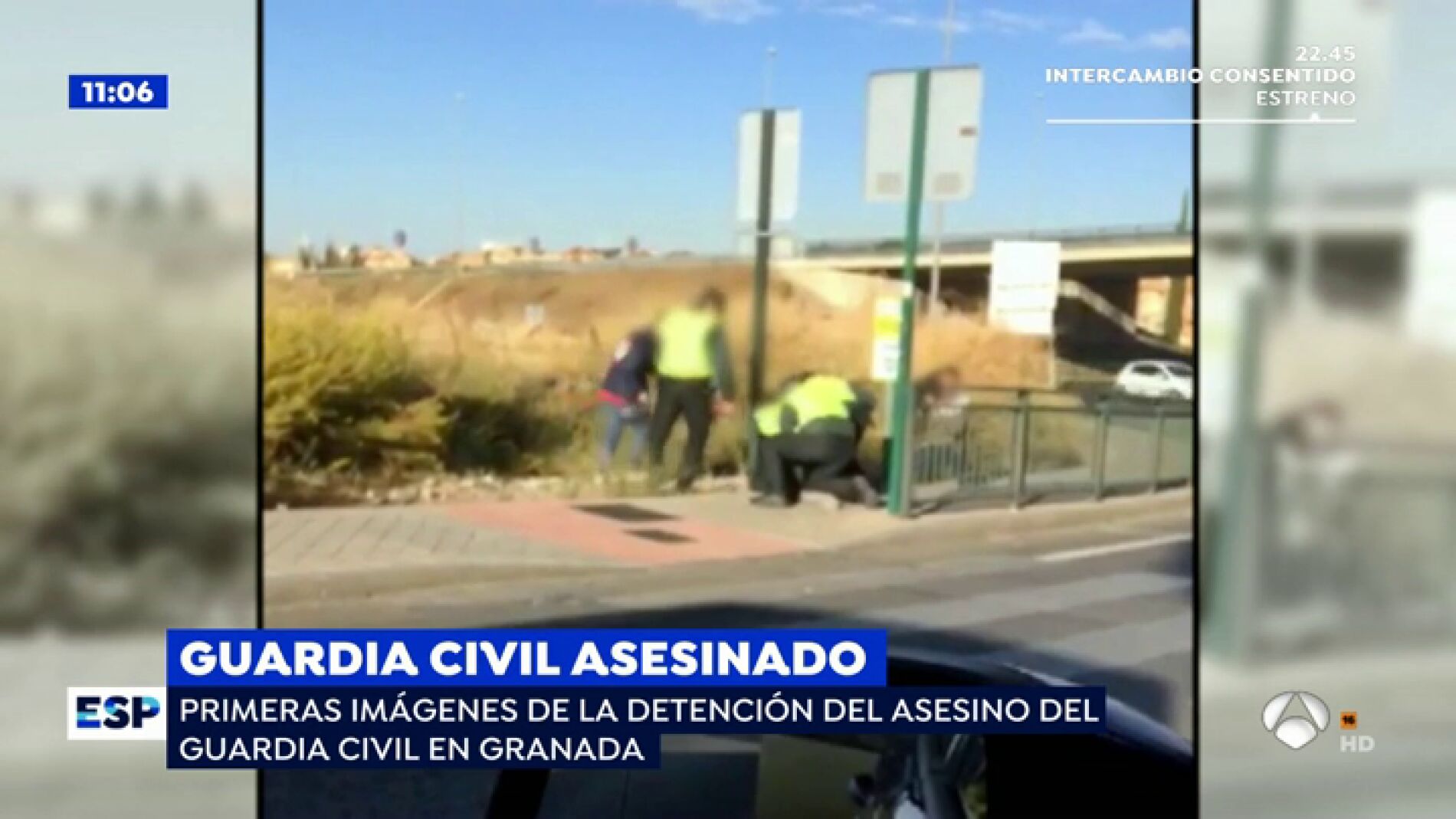 PRIMICIA: Las im&aacute;genes de la detenci&oacute;n del autor del tiroteo que ha acabado con la vida de un Guardia Civil