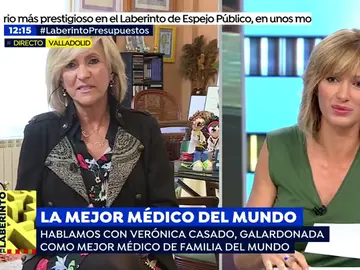 Verónica Casado, galardonada como mejor médico de familia del mundo: "La atención primaria tiene que ser la base del sistema y no se ha financiado correctamente" Verónica Casado, galardonada como mejor médico de familia del mundo: "La atención primaria tiene que ser la base del sistema y no se ha financiado correctamente"