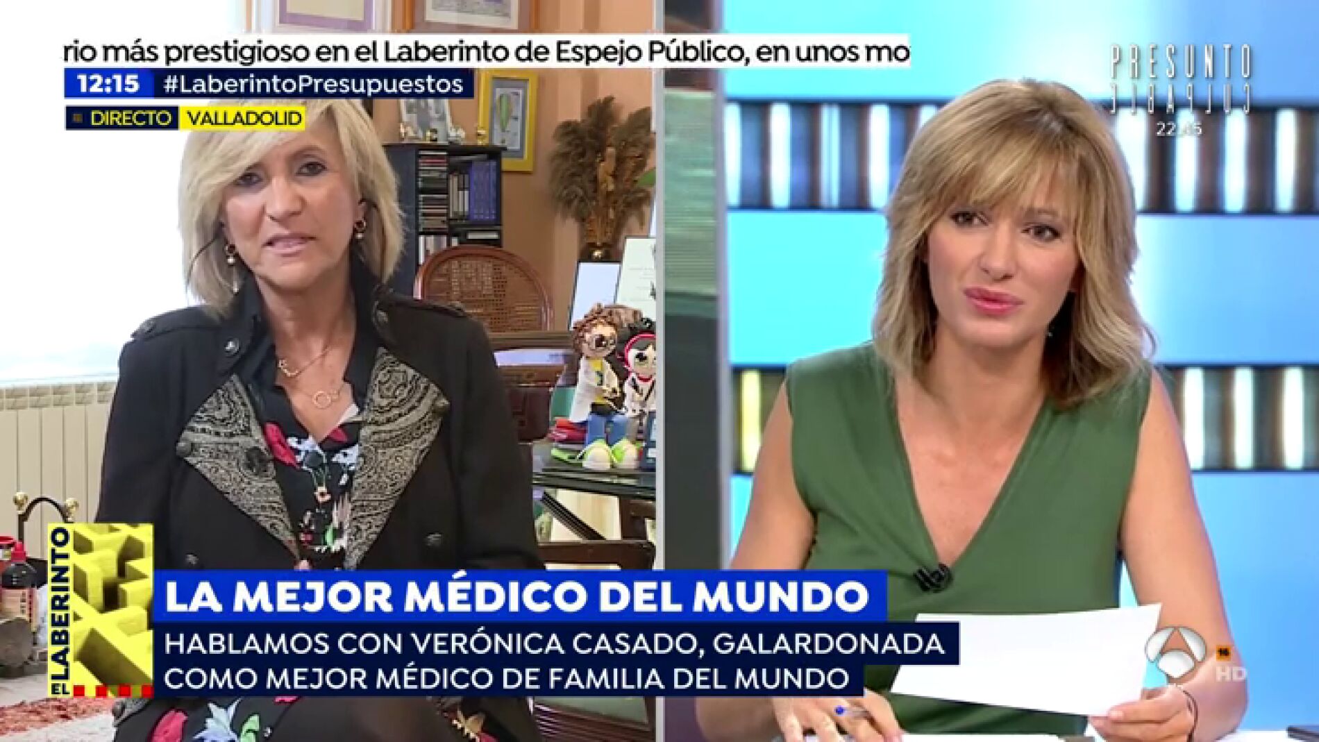 Ver&oacute;nica Casado, galardonada como mejor m&eacute;dico de familia del mundo: "La atenci&oacute;n primaria tiene que ser la base del sistema y no se ha financiado correctamente"