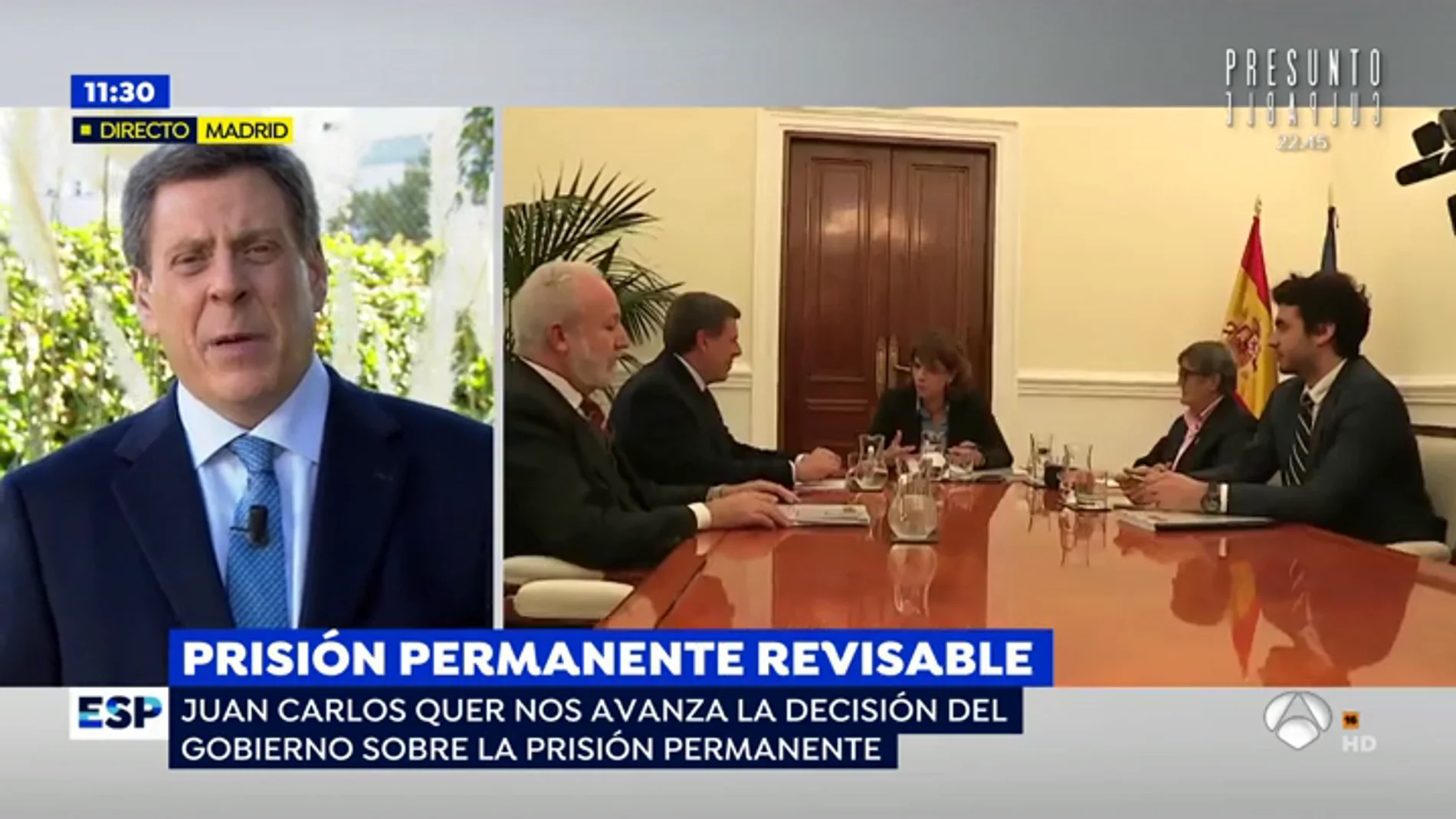 Juan Carlos Quer consigue que el Gobierno no derogue la prisión permanente revisable: "No son condenas inhumanas, hay personas inhumanas"