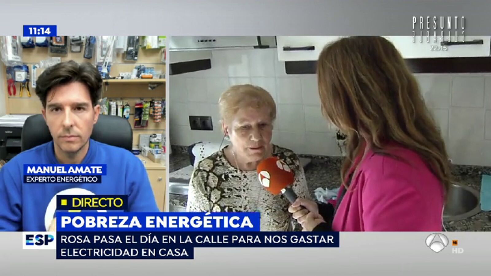 Vivir sin luz: el drama de Rosa, una pensionista con un hijo enfermo que evita estar en casa para no gastar electricidad