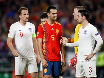 Busquets, durante el España-Inglaterra Busquets, durante el España-Inglaterra