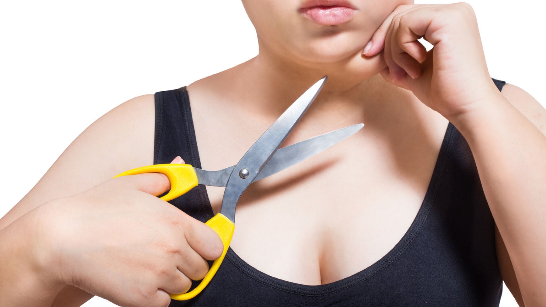 Mujer con papada