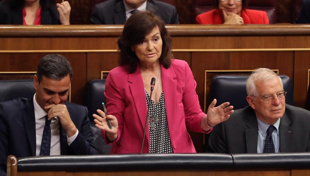 Carmen Calvo en el Congreso