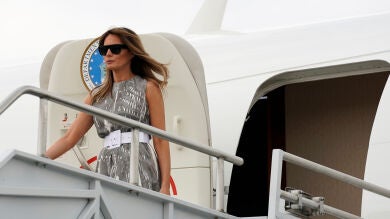 Las redes estallan por la posible doble que ha usado Melania Trump en su último acto 