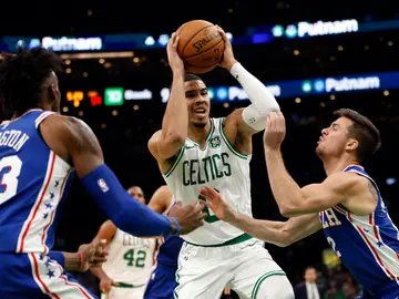 Jayson Tatum, en acción ante los Sixers Jayson Tatum, en acción ante los Sixers