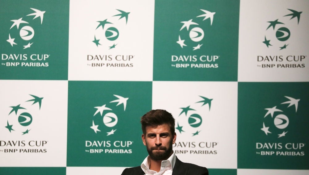 Gerard Piqué, en la presentación de la nueva Copa Davis