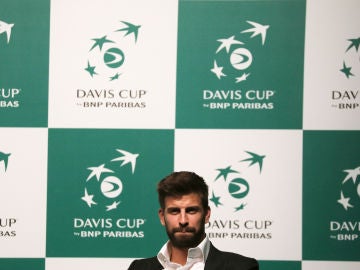 Gerard Piqué, en la presentación de la nueva Copa Davis