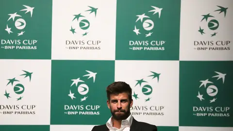 Gerard Piqué, en la presentación de la nueva Copa Davis Gerard Piqué, en la presentación de la nueva Copa Davis