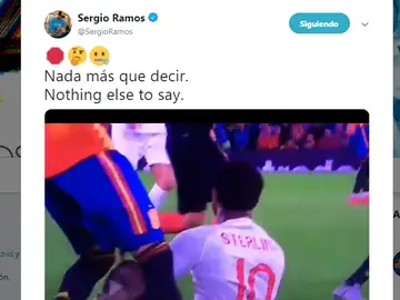 El tuit de Sergio Ramos El tuit de Sergio Ramos