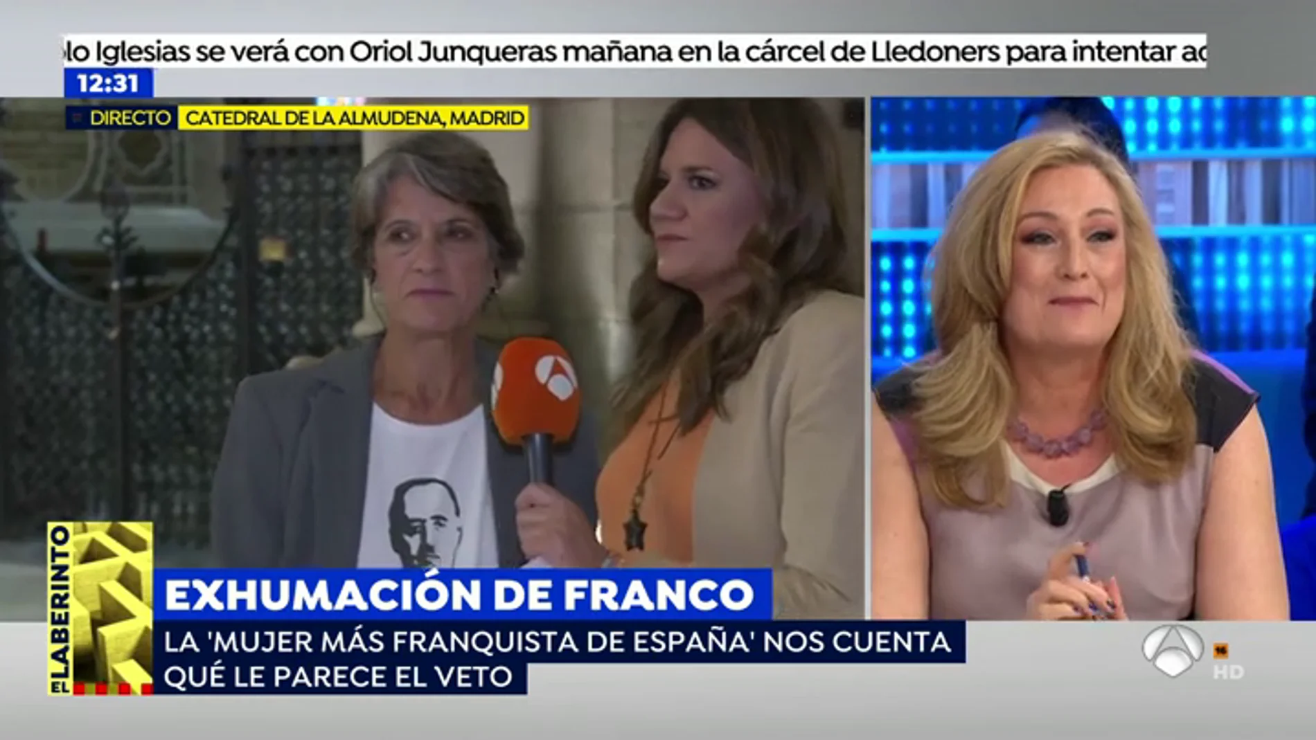Enfrentamiento entre Elisa Beni y 'la mujer más franquista de España': "Elisa, Franco fue un santo comparado con Pedro Sánchez y contigo, hija"