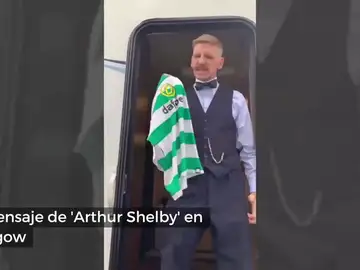 Mensaje de 'Arthur Shelby': "Glasgow es verde y blanco, por orden de los Peaky Blinders" Mensaje de 'Arthur Shelby': "Glasgow es verde y blanco, por orden de los Peaky Blinders"