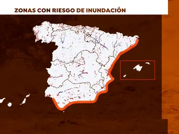 Mapa: Zonas que tienen riesgo de inundación Mapa: Zonas que tienen riesgo de inundación