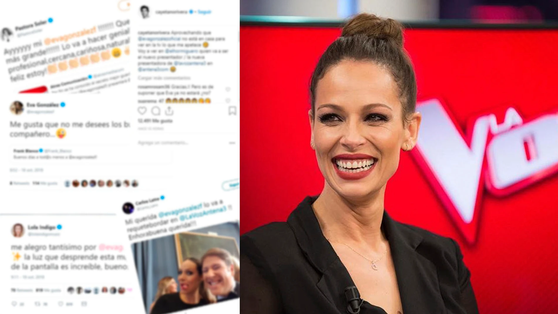 Ilusión en las redes sociales al conocer que Eva González es la nueva presentadora de 'La Voz'