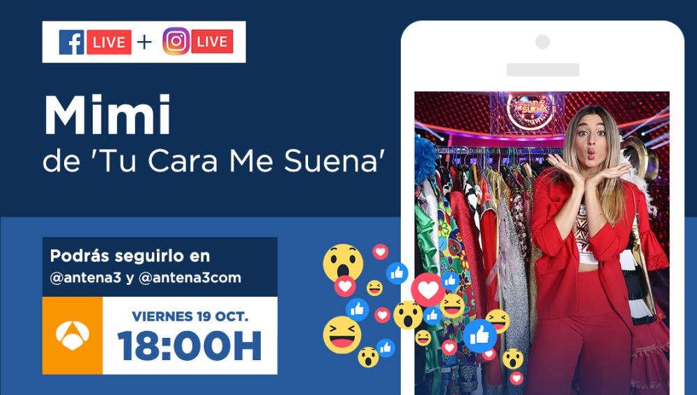 Mimi responderá a las preguntas de los fans de 'Tu cara me suena' mañana a través de Facebook Live