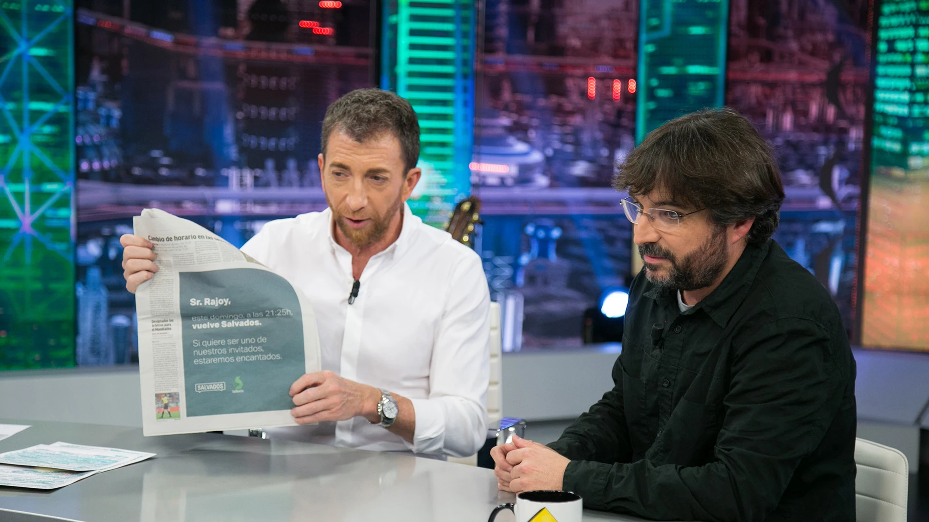 Jordi Évole busca a Mariano Rajoy a través de 'Marca': "La inversión más bestia"