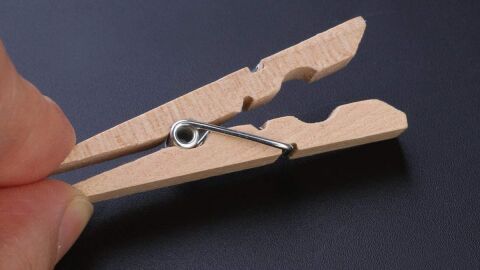 Pinzas de ropa de madera
