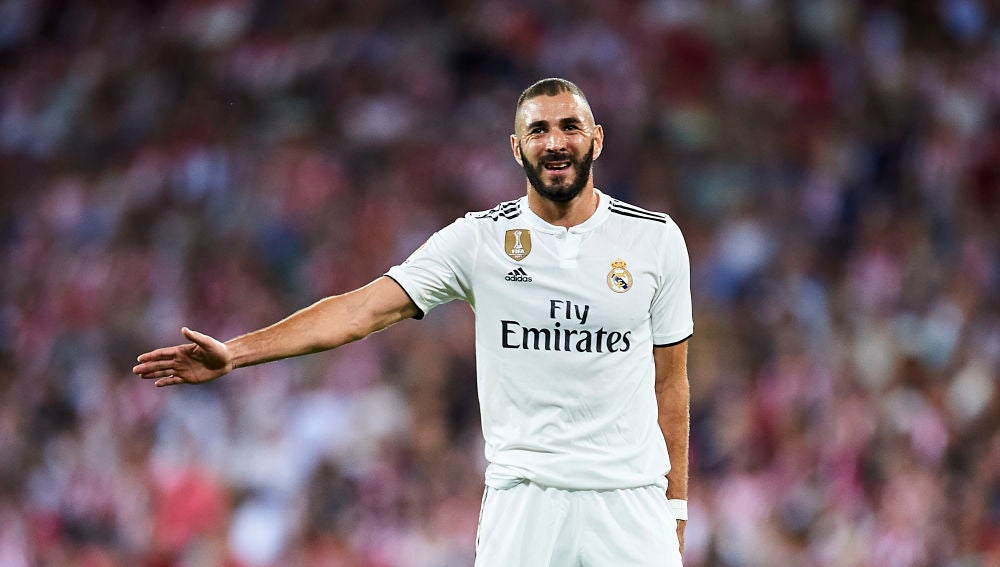 Karim Benzema, en un partido del Real Madrid