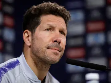 Simeone, en rueda de prensa Simeone, en rueda de prensa
