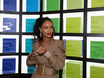 La cantante Rihanna, durante un acto La cantante Rihanna, durante un acto