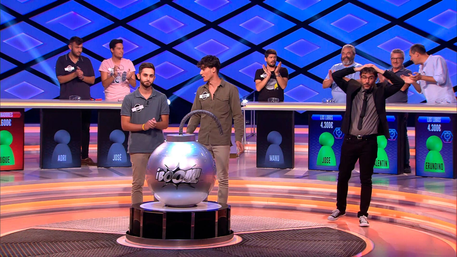 Javi y Migue, del equipo 'Granadores', a punto de eliminar a 'Los Lobos' en '&iexcl;Boom!'