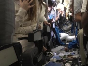Turbulencias en un avión de Argentina