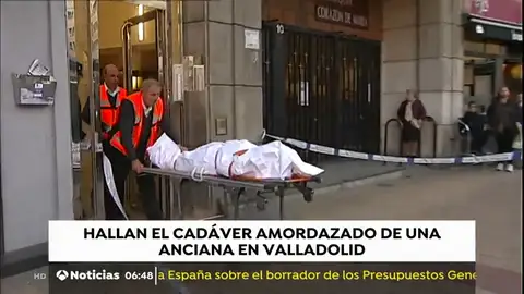 Encuentran el cadáver de una mujer de 75 años amordazado en su vivienda de Valladolid Encuentran el cadáver de una mujer de 75 años amordazado en su vivienda de Valladolid